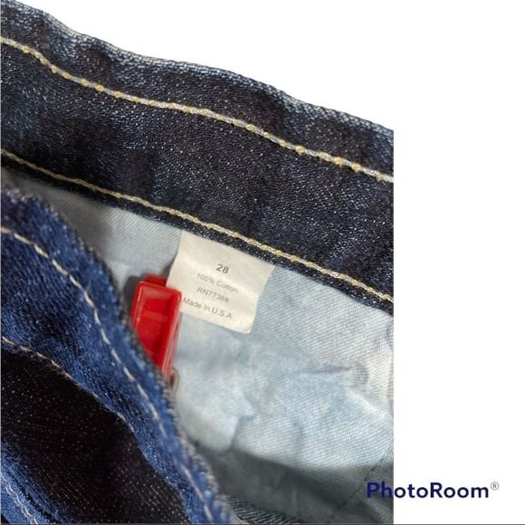 J.Crew Crinkle Effect Blue Denim Jean Mini Skirt Size S - Picture 4 of 7